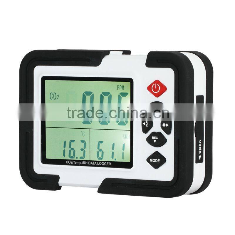 9999ppm Carbon Dioxide CO2 Air Temperature Humidity DataLogger Meter Monitor