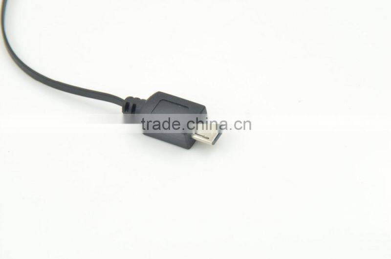 New design protable 3.1A car battery charger with double retractable built-in cable for iphone/samsung/Type-C/htc/blackberry