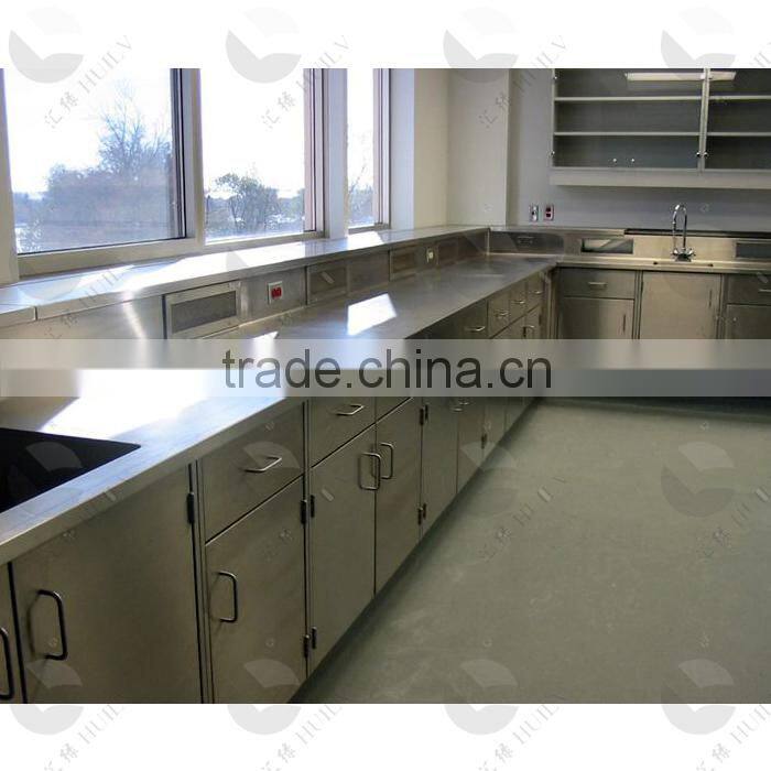 3 years warranty durable laboratory stainless steel furniture bench