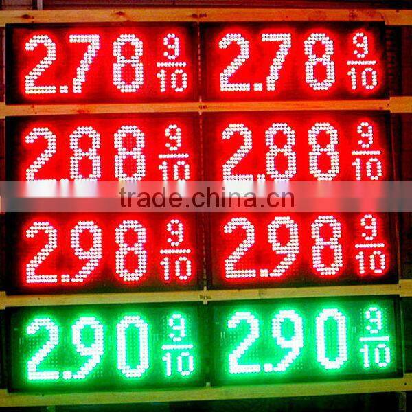 12" LED digital gas price signs/changer remote control