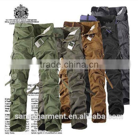 2015 100% cotton big yards men's overalls with multi-pocket