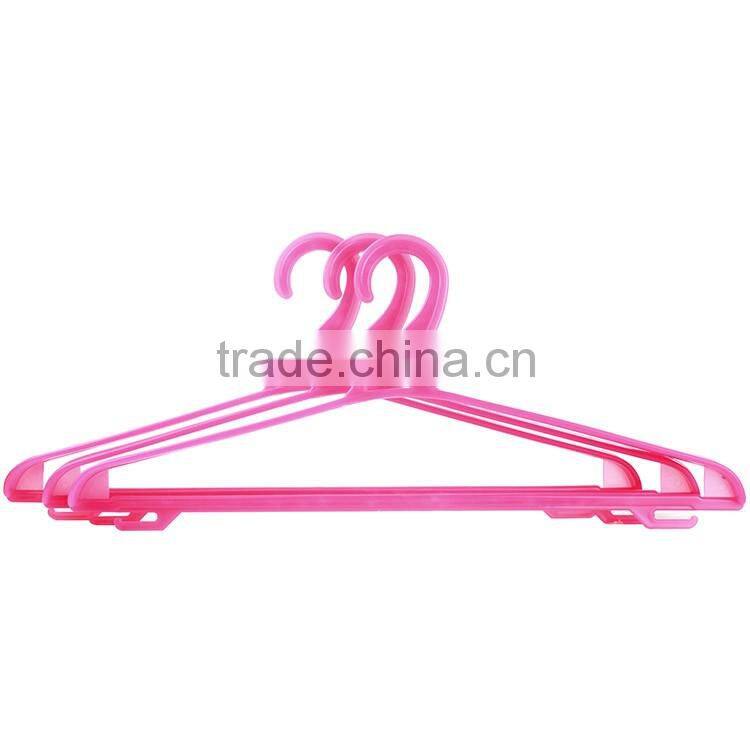 pink pant hanger,plastic clothes hanger with hook