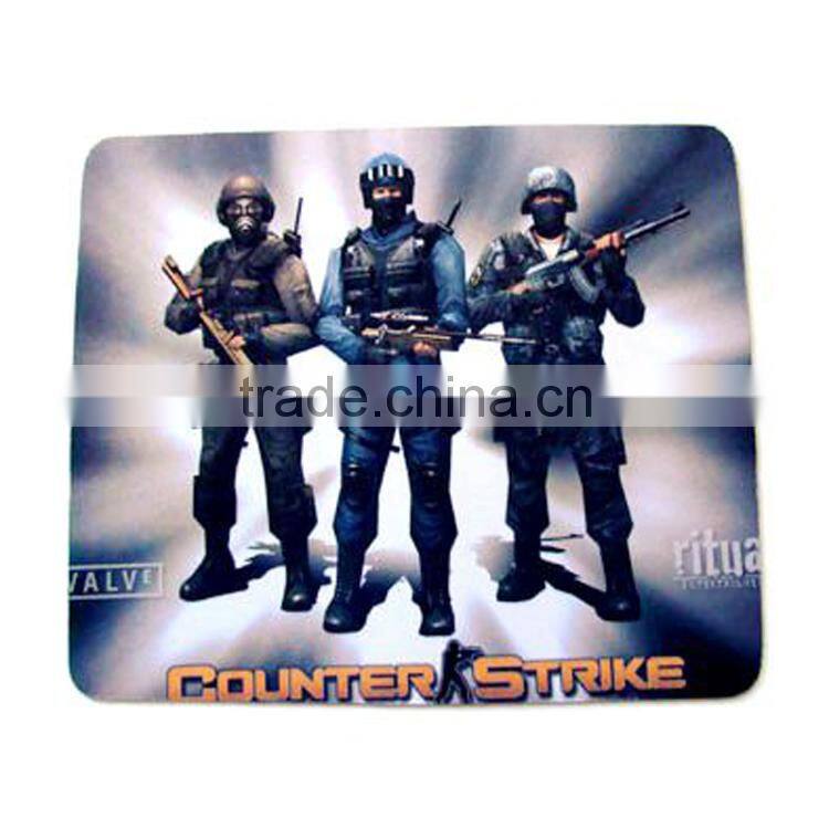 Wholesale square plastic 3D digital printing mouse pad