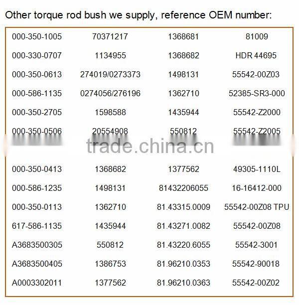 nissan auto torque rod bush OEM 55542-Z2005 truck and trailer spare part