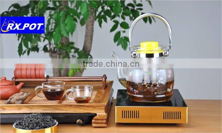 Premium quality Stove safe Glass kettle1500G