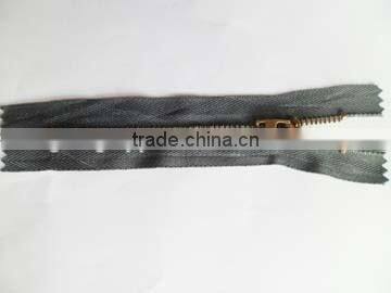 3# brass zipper plated bronze zipper close end zipper with bronze 45YG slider jeans zipper