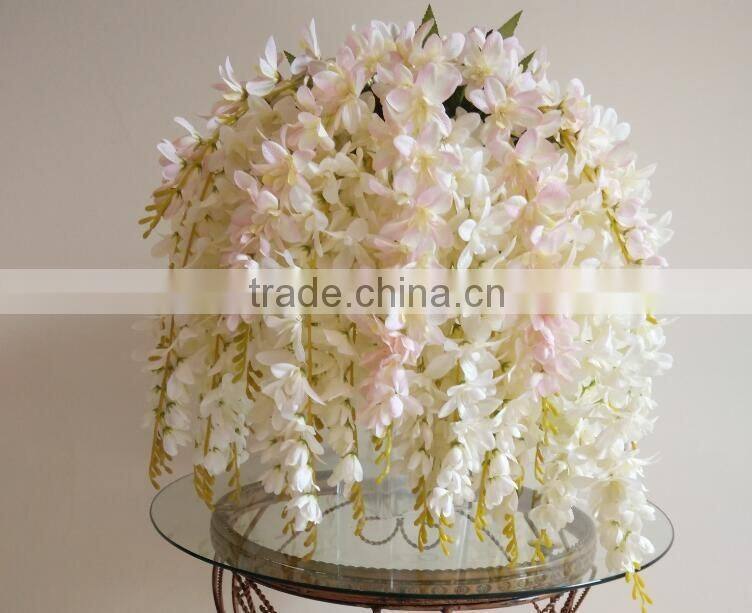 artificial wisteria flower wholesale table centerpiece