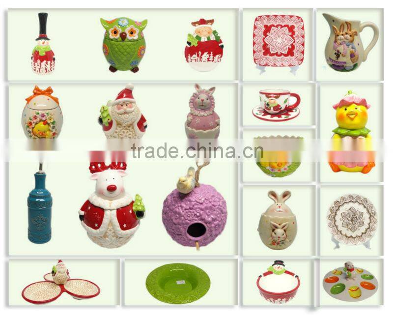 New Design High Quality indoor santa & snowman christmas decoration