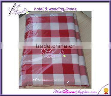 90 inch round iron-free seamless black and white checkered tablecloths