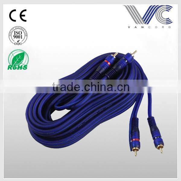 RCA stereo amp speaker cable male to male rca cable