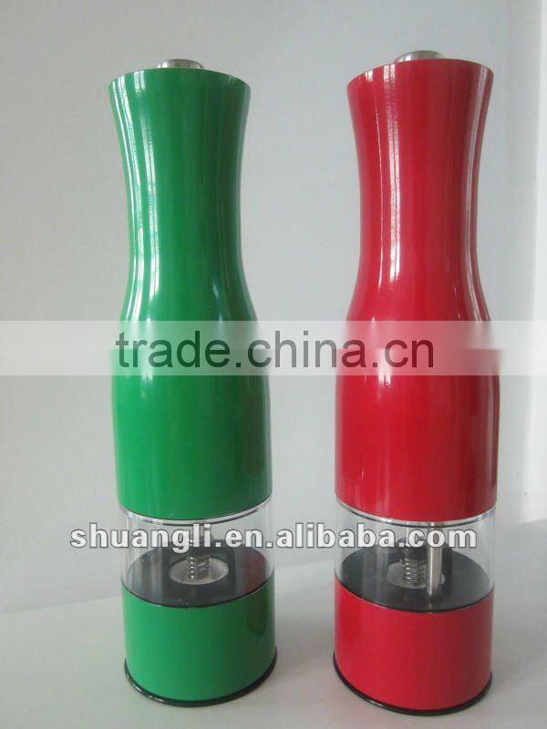 stainless steel electric pepper mill /salt & pepper mill