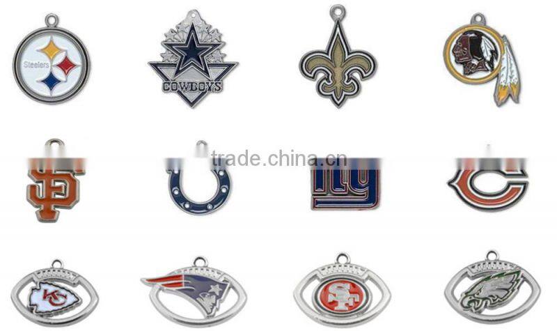 Hot Alloy NFL Charms Bracelet Antique Sliver Atlanta Falcons Football Charm Bracelet