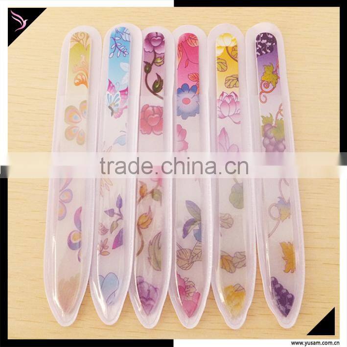 Durable crystal glass nail file buffer/ art file tools/ wholesale supplier glass nail file