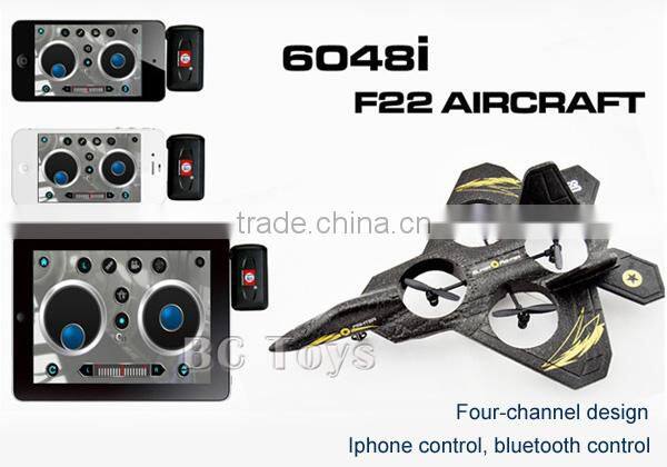 Top grade 6048I F22 aircraft 2.4G rc wifi drone helicopter professional.