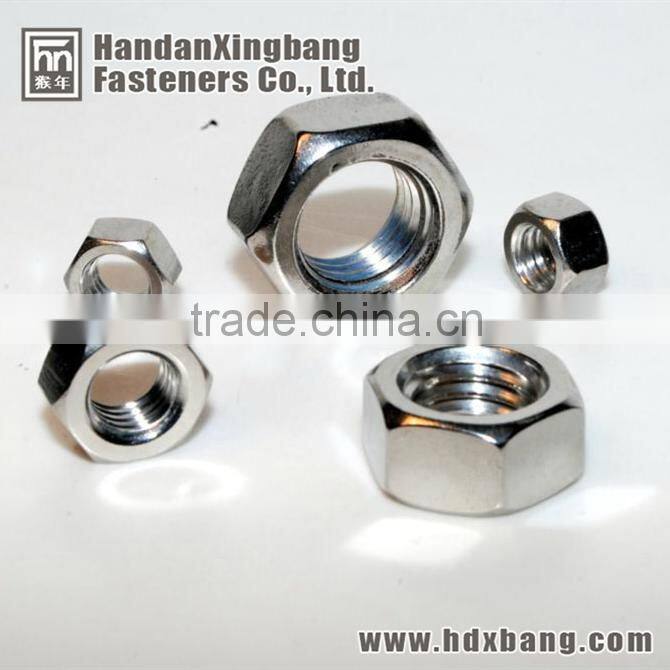 Zinc-plated din 934 hex nut manufacturer in china hebei