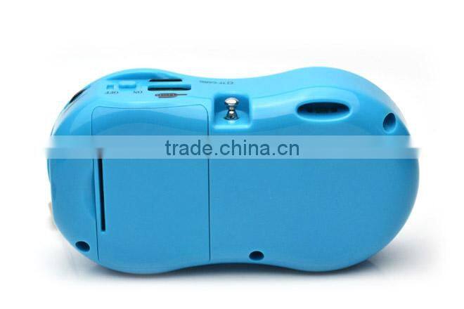 Robot-168 portable card speaker ,fm radio,speaker with TF/Micro SD card/USB disks