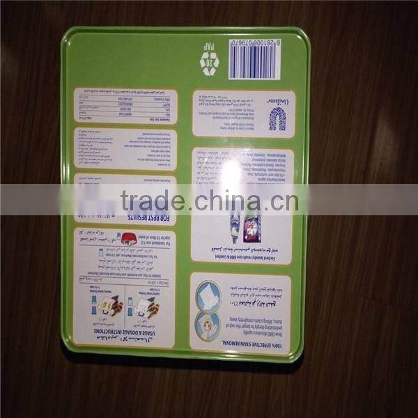 best selling washing powder detergent metal tin box