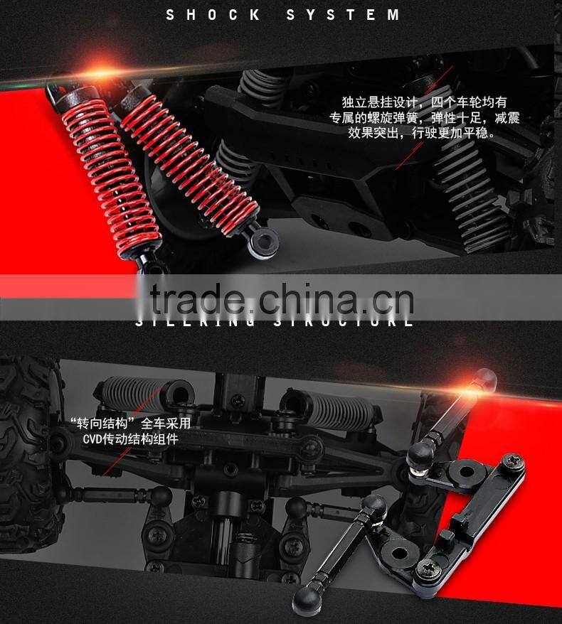 High speed rc toys 2.4G 4WD short truck rc car 1:24 buggy with 550 brush motor and 40km/h speed