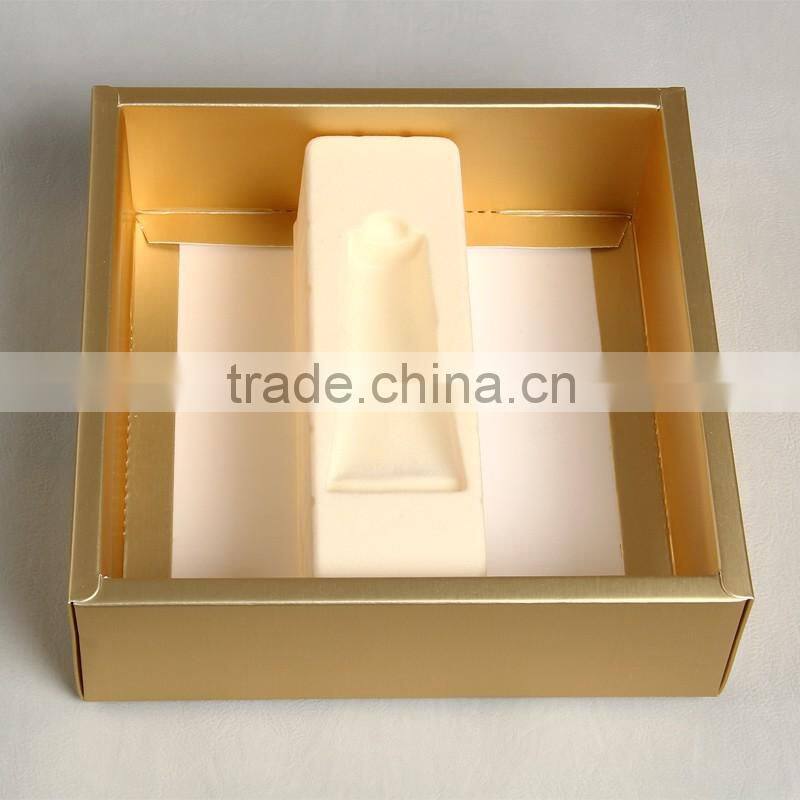 paper card printed love package box with flocking blister box for women's facial mask