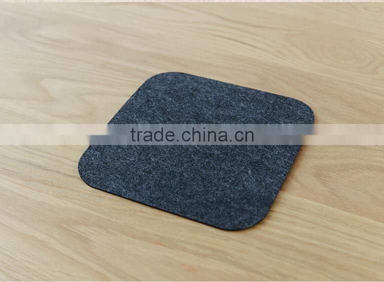 Colorful felt mats needle cut nonwoven polyester felt mouse pad