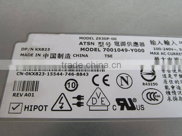For Dell Poweredge 2900 930W 0KX823 Power Supply KX823 CN-0KX823 A930P-00 Z930P-00 7001049-Y000 PSU