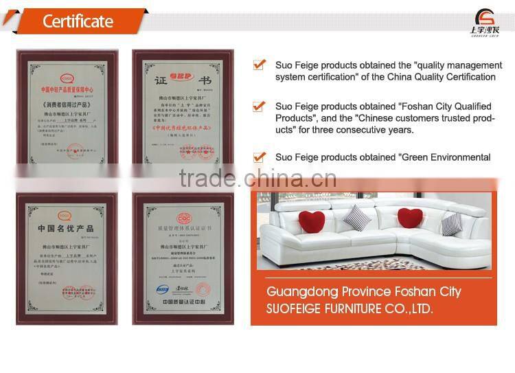 Suofeige 2016 luxe casual sectional sofa 6806-C