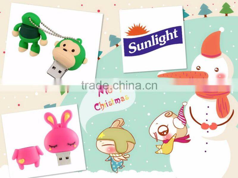 multi-pattern cute and fun Christmas theme of the custom usb flash drive