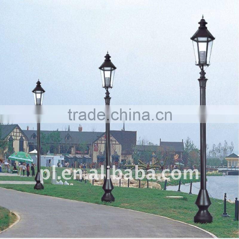 Die-cast aluminum garden light with PMMA lampshade