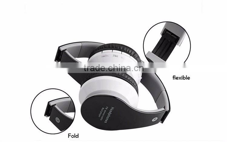 Big earpad high qulity sport bluetooth headphone Wireless Foldable Folding v4.0 bluetooth headphone sd card