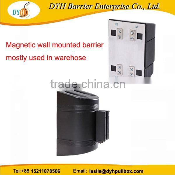 5m belt cassette on the safety barrier wall mount retractable barrier tape