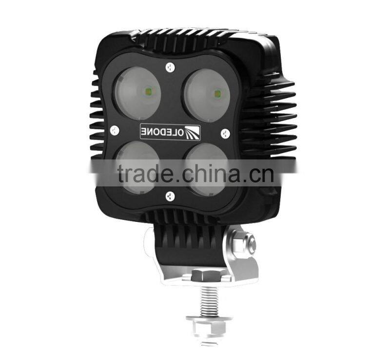 Factory direct offer Oledone square 4" 40W volvo excavator construction agricultural mining truck led work light