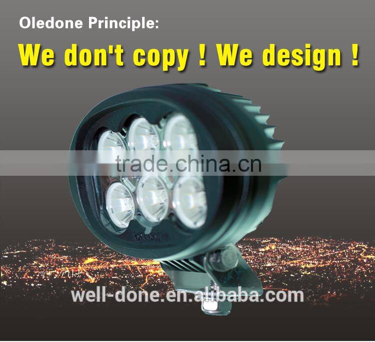 Well-done IP 68 6" 60w led work light, heavy duty lamp
