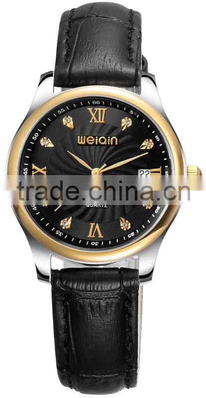 Chinese wholesale skone leather watch men waterproof