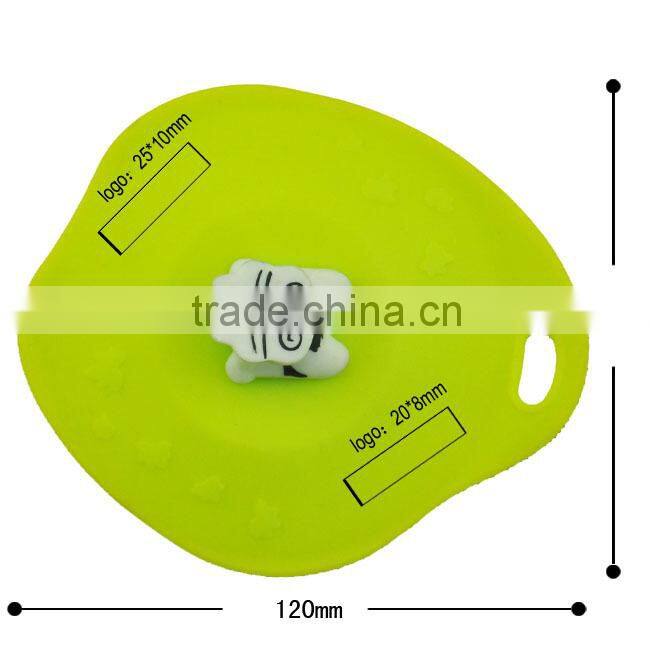 Lovely calf disposable silicone coffee mug lids
