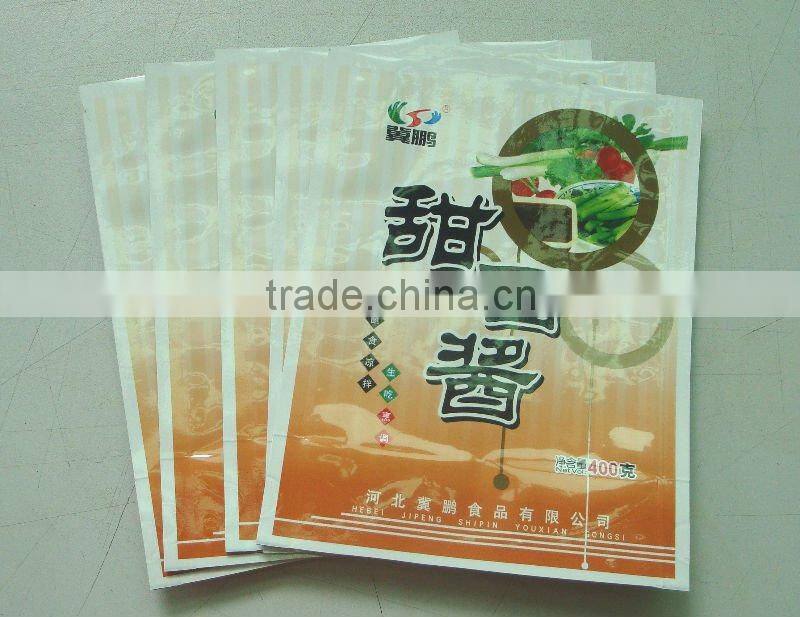 New! hot sale new design BOPP/PE sauce packing bags