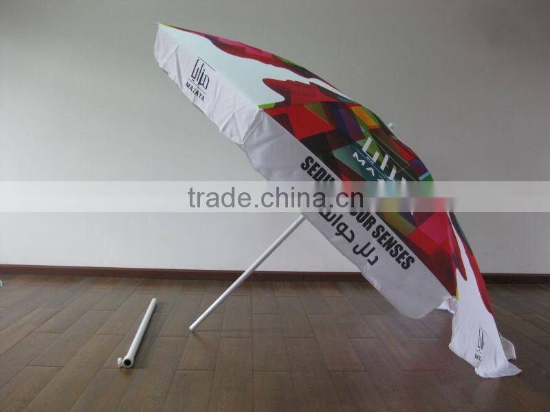 140g polyester beach umbrella,China umbrella manufacturer beach umbrella,Beach umbrella for promotion