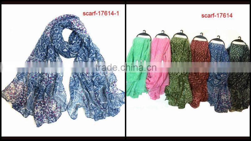 2014 popular colorful animal printed scarf