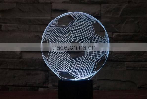 59-Football Model Night Light 3d Lamp Colorful 3d Illusion Art Lamp 3d Acrylic Sculpture Lamp