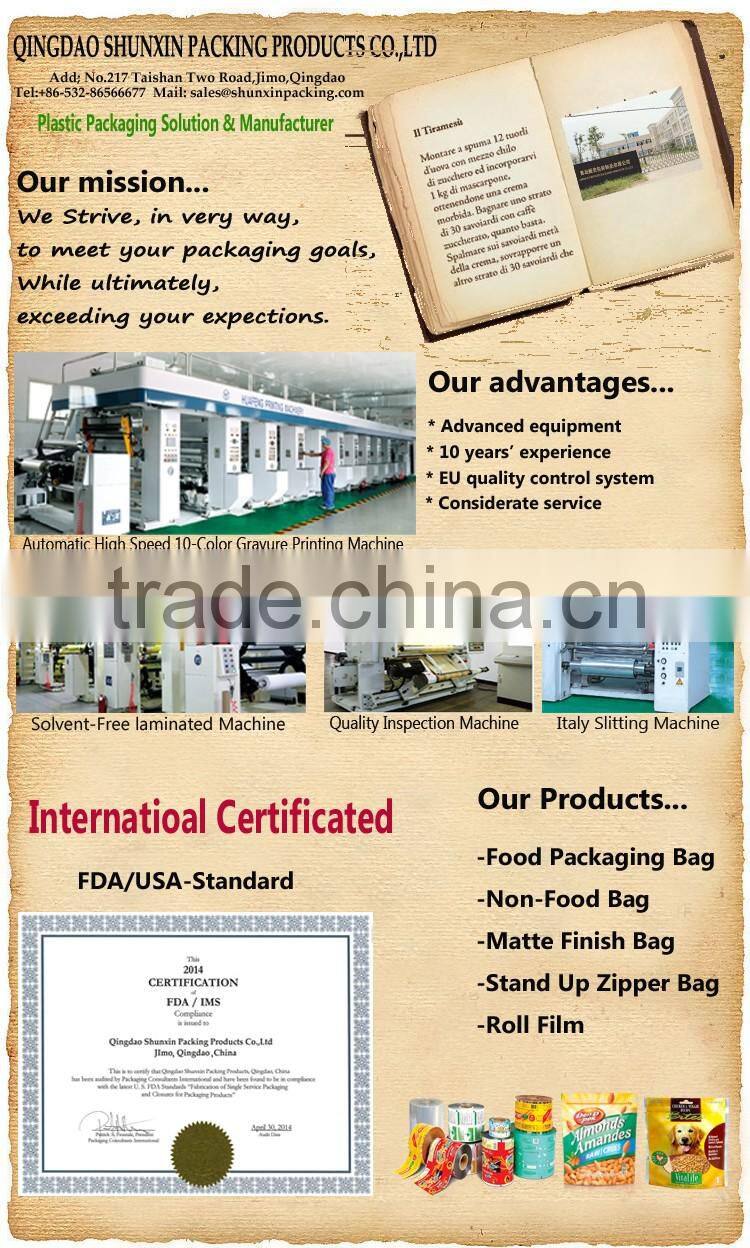 FDA/USA Standard Instant Noodles Packaging Bag
