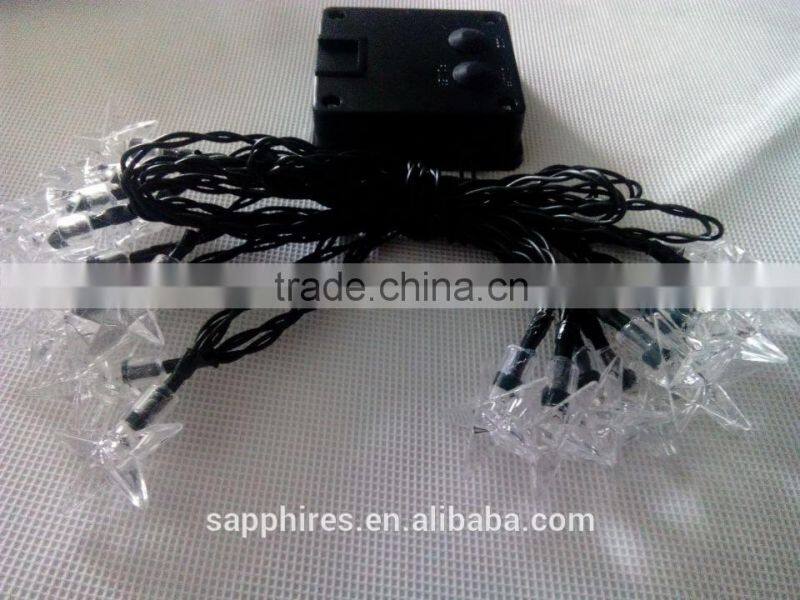 led solar christmas decoration string light with stars