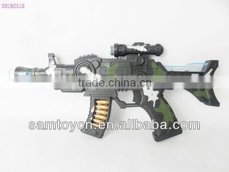 Battery operated plastic sniper rifle toy gun