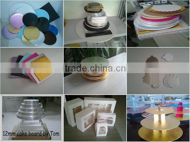 square corrugated cake drums