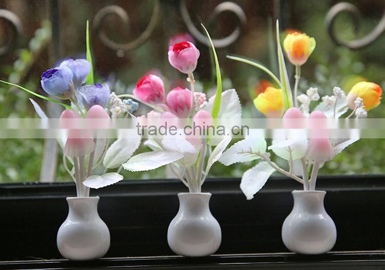 Sensor Night Light Flower LED Lamp EU/US Plug Romantic Colorful Home Decor