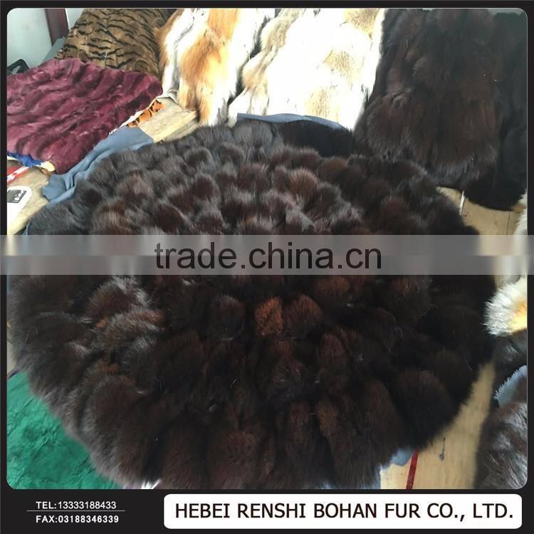 Wholesale High Quality Animal Fur Rugs /Fox Fur Cushion
