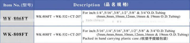 WK-806FT 45 degree eccentric cone type flaring tool r410a flaring tool