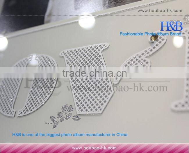 H&B White Romantic Slip In Wedding Photo Album 10x12 Photo Album