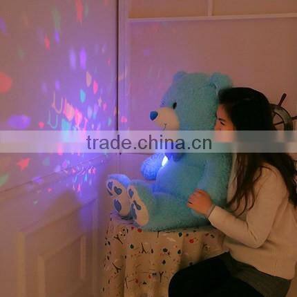 Soft teddy bear toy projection ceiling light