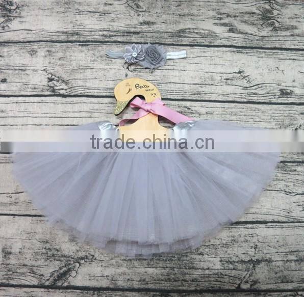 grey tutu for baby cheap puffy pettiskirt tutu