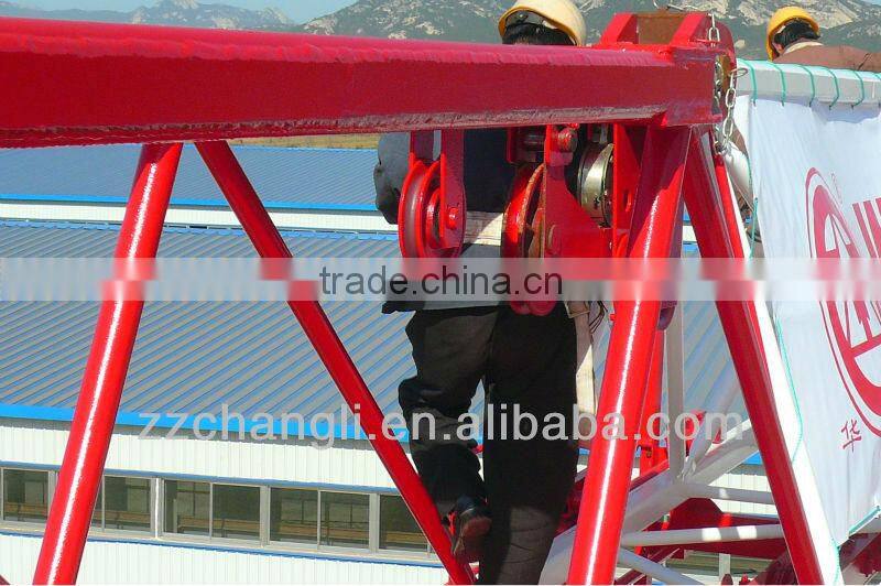 Reliable quality QTZ40 yujie tower crane,electric tower crane,climbing tower crane