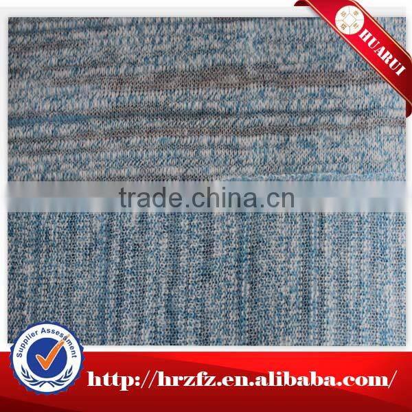 45%cotton,38%polyester,17%rayon soft and pretty slub single jersey fabric